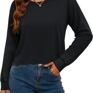 Fashionable Women's Long Sleeve Crop Tops with UPF 50+ Protection - Casual Style